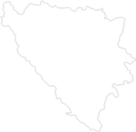 Map of Bosnia and Herzegovina